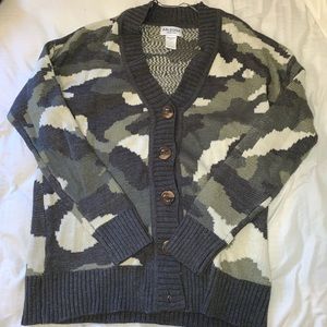 Camo Cardigan